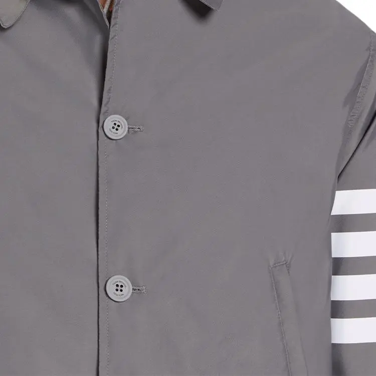 THOM BROWNE Jackets Men Gray-3