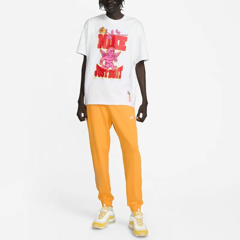 Nike T Shirts Men White-4