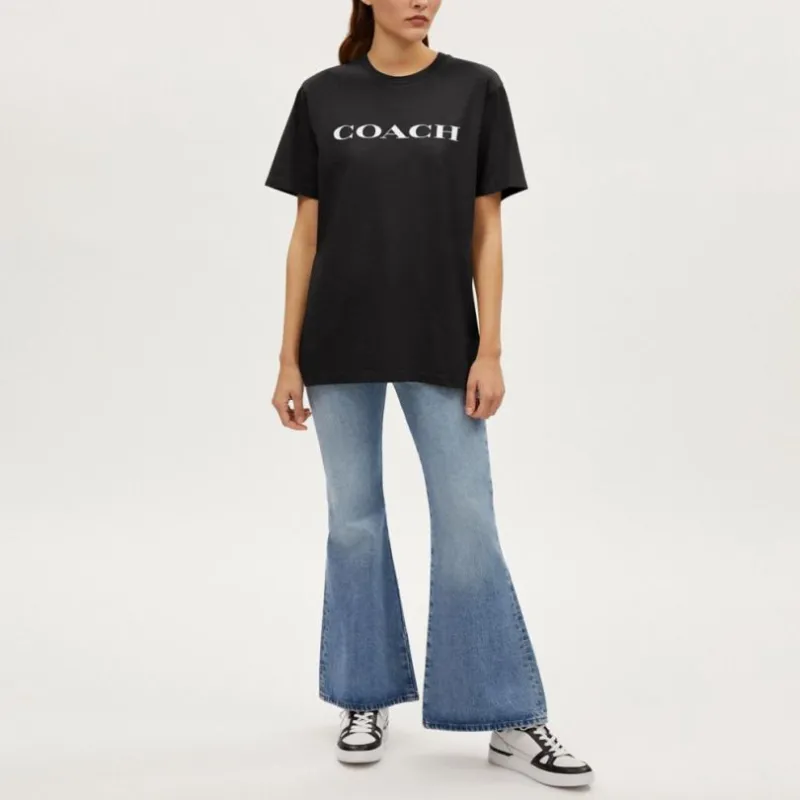 COACH T Shirts Women's Black-1