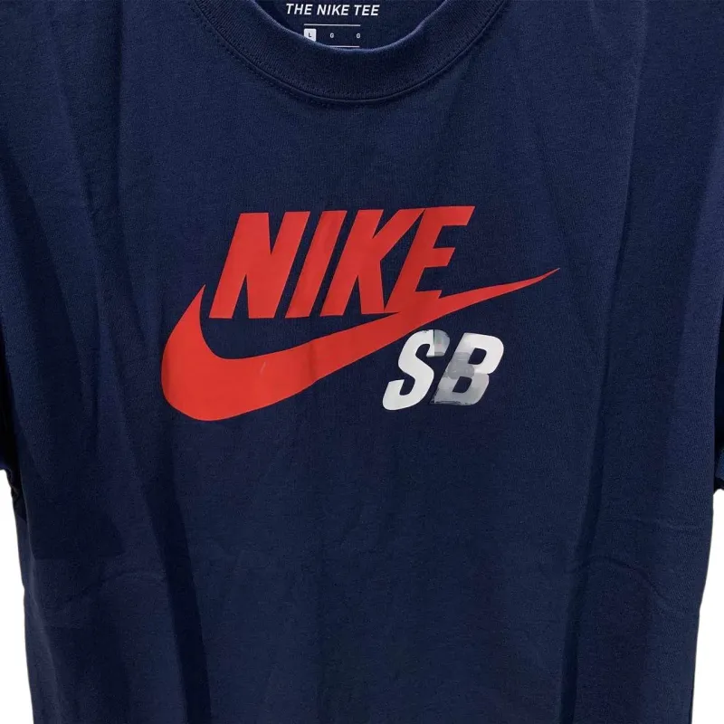 Nike T Shirts Men Navy Blue-1