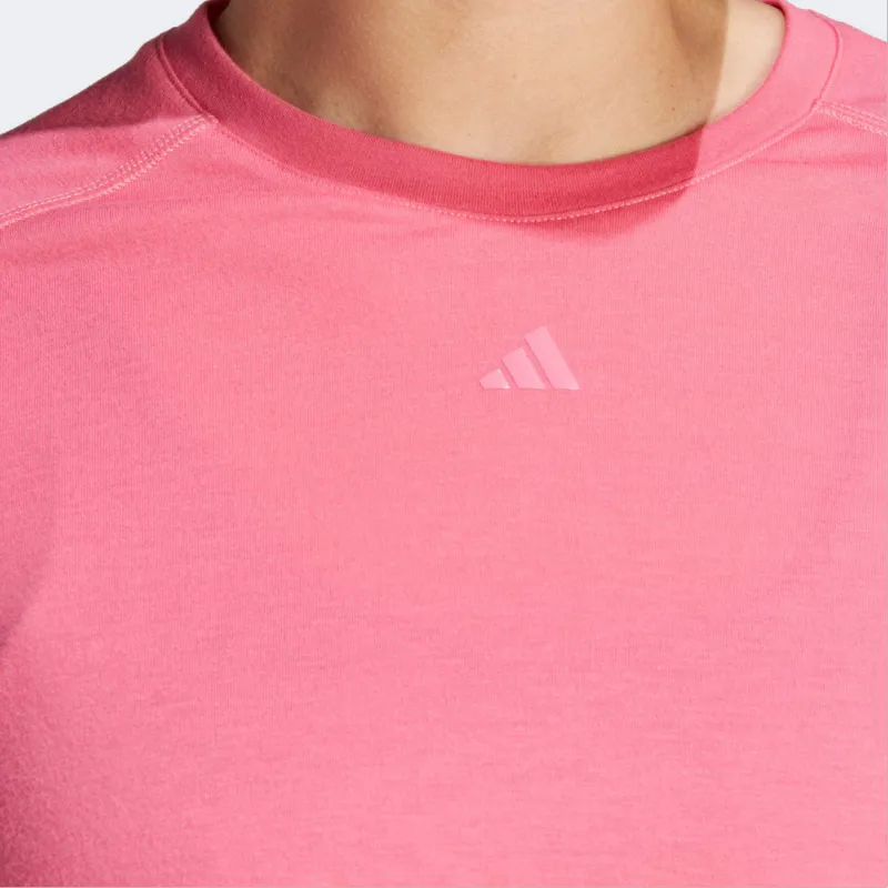 Adidas Crop Tops Women's Pink-5