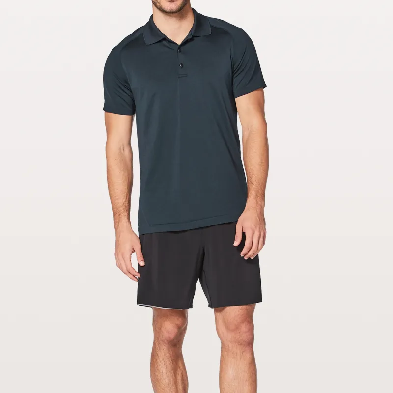 Lululemon Metal Vent Tech Polo Shirt Men's Navy Blue-2