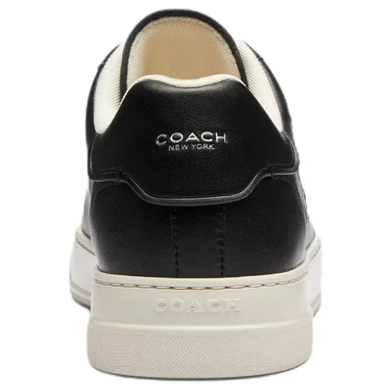 Disney x COACH Low Top Skateboard Shoes Men's Black-4