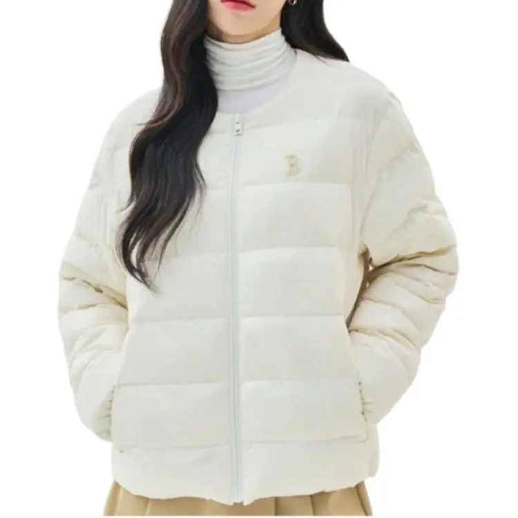 MLB Boston Red Sox Down Jackets Unisex Ecru-3