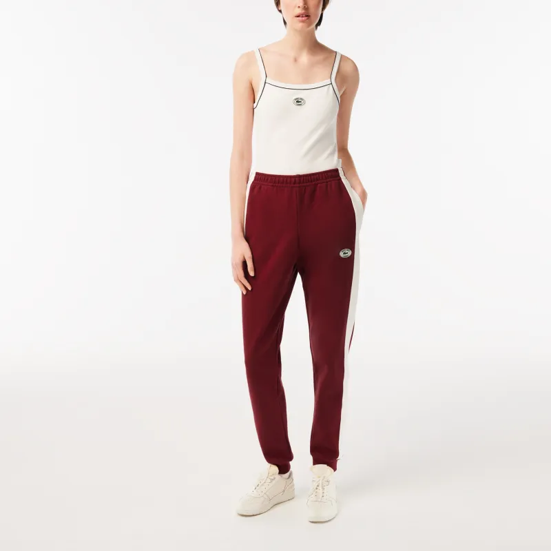 Sporty & Rich X LACOSTE Knitted Sweatpants Women's Red-1