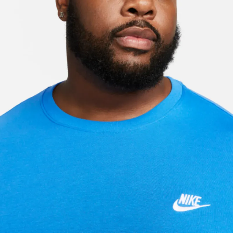 Nike Sportswear Club T Shirt Men's Blue-3