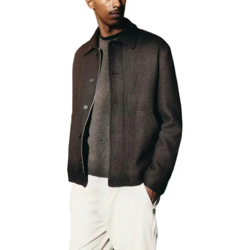 H&M Jackets Coats Men's Dark Brown-1