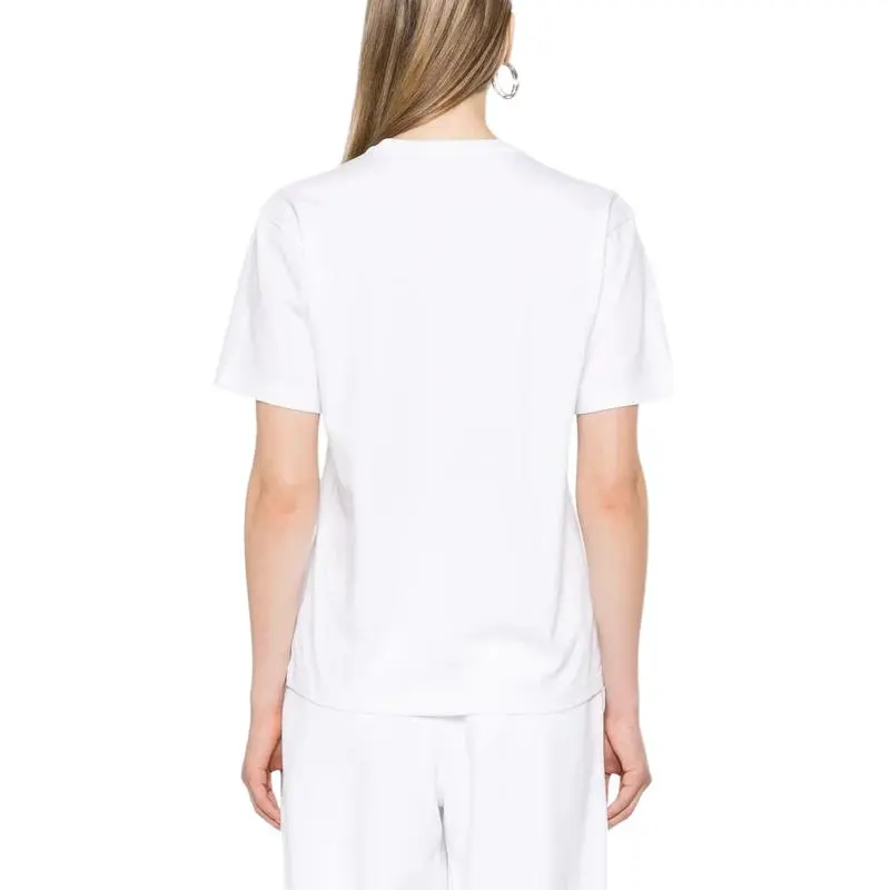 Alexander Wang Essential Jersey Puff Logo Short Sleeve Tee White-4