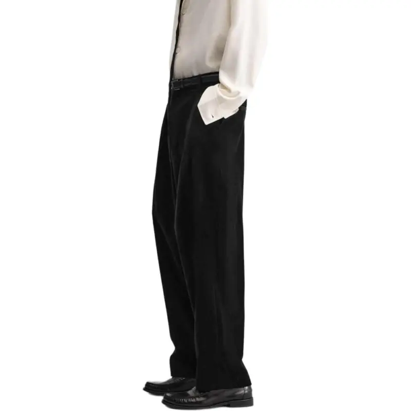 ZARA Casual Pants Men Black-2