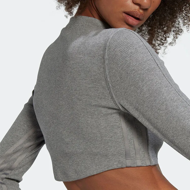 Adidas Originals Crop Tops Women's Gray-5