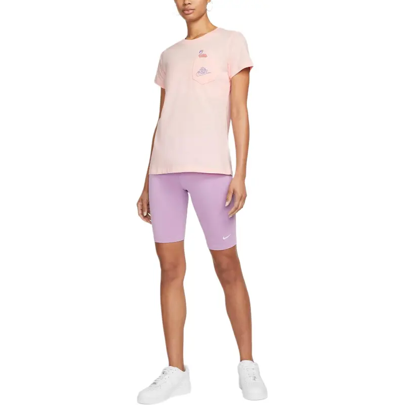 Nike Sportswear T-Shirt Women's Pink White-2