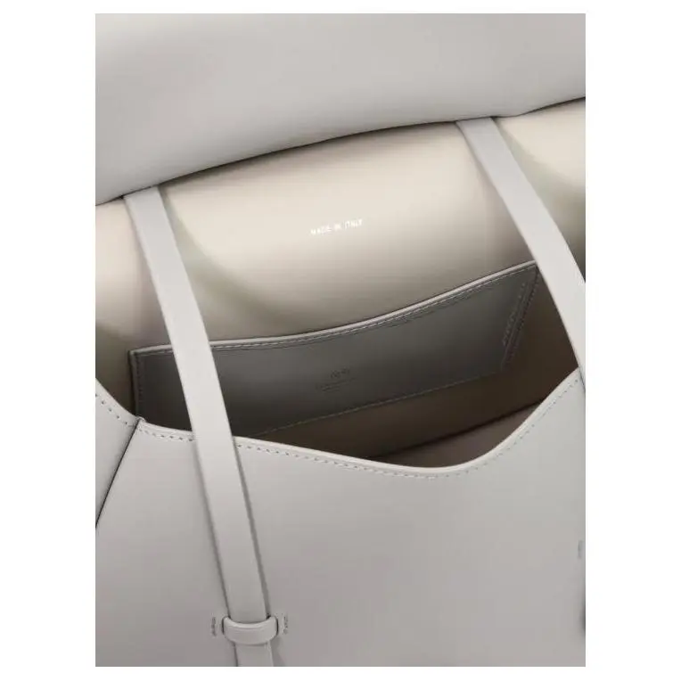Fontana Milano 1915 Calfskin One Shoulder Handbags Women's Gray-3