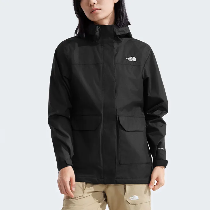 THE NORTH FACE Waterproof And Windproof Windbreaker Jacket Women's Cosmic Black-1