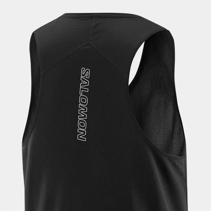 SALOMON SENSE AERO Tank Top Men's Pitch Black-4