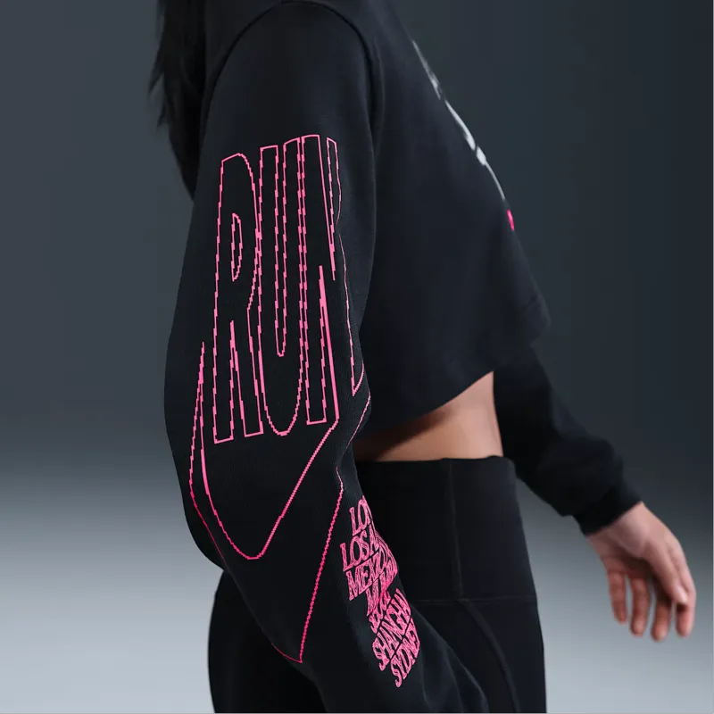 Nike After Dark Tour Women's Oversized Long Sleeve Cropped T Shirt-4