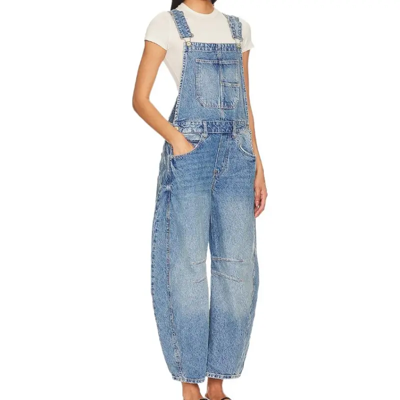 FREE PEOPLE Overalls Women's Blue-2