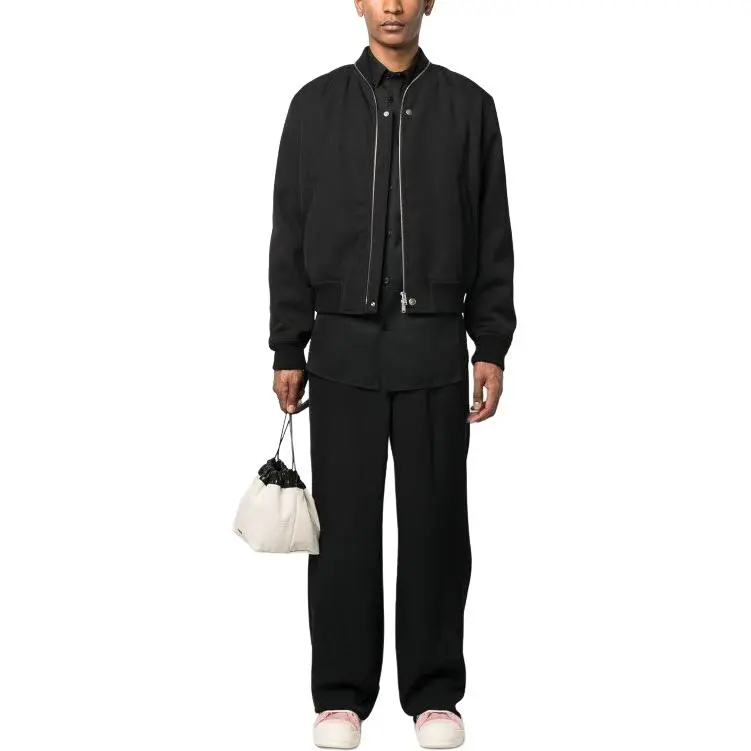 JIL SANDER Zip Up Long Sleeved Bomber Jacket-2