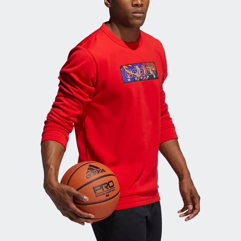 Adidas Sweatshirts Men Light Scarlet-1