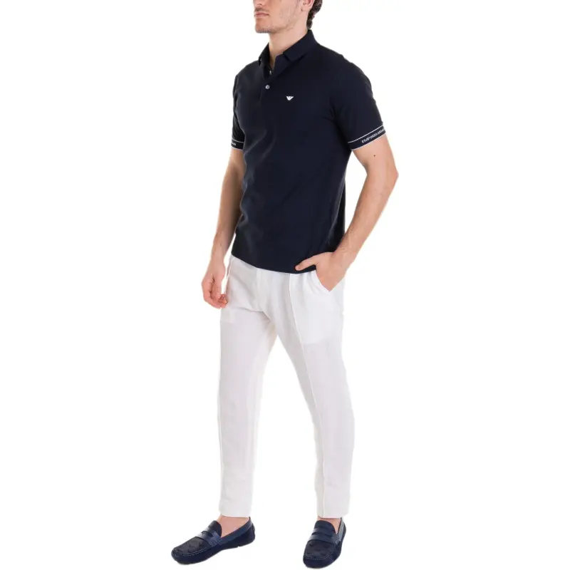 EMPORIO ARMANI Polo Shirts Men Navy-4