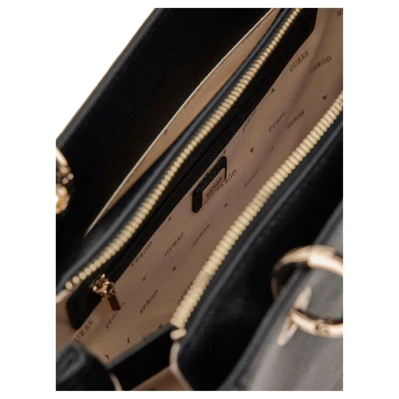 GUESS Polyurethane Tote Bag Shopping Bag Handbag Shoulder Bag Women's Black-3