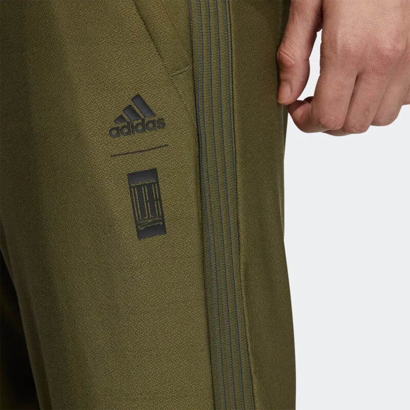 Adidas Wuji Series Knitted Sweatpants Men Dark Olive Green-4