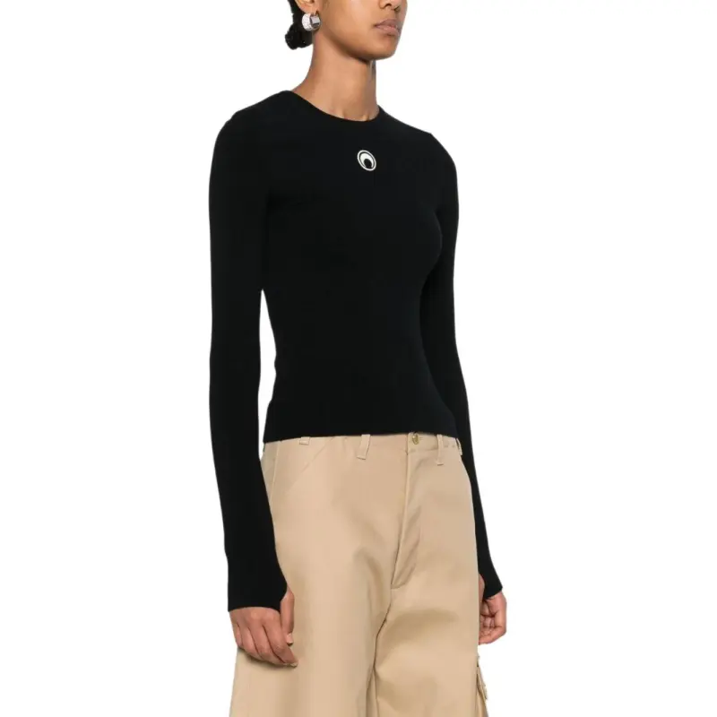 Marine Serre Moon Embroidered Pullover-3