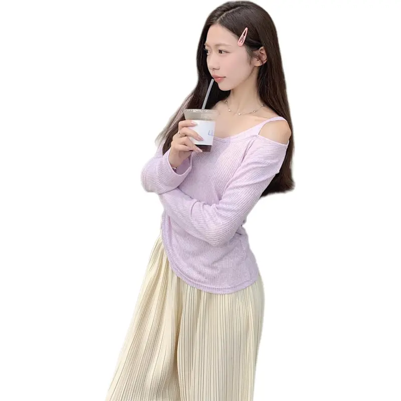 Mu Xiao Xin T Shirts Women's Purple-3