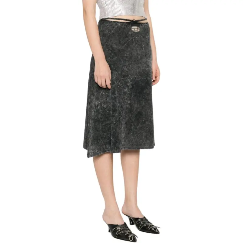 DIESEL O-Rossi Marbled Midi Skirt-3