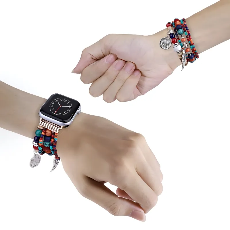 KVZUVUU Apple Compatibility Watch Band Resin Material-11