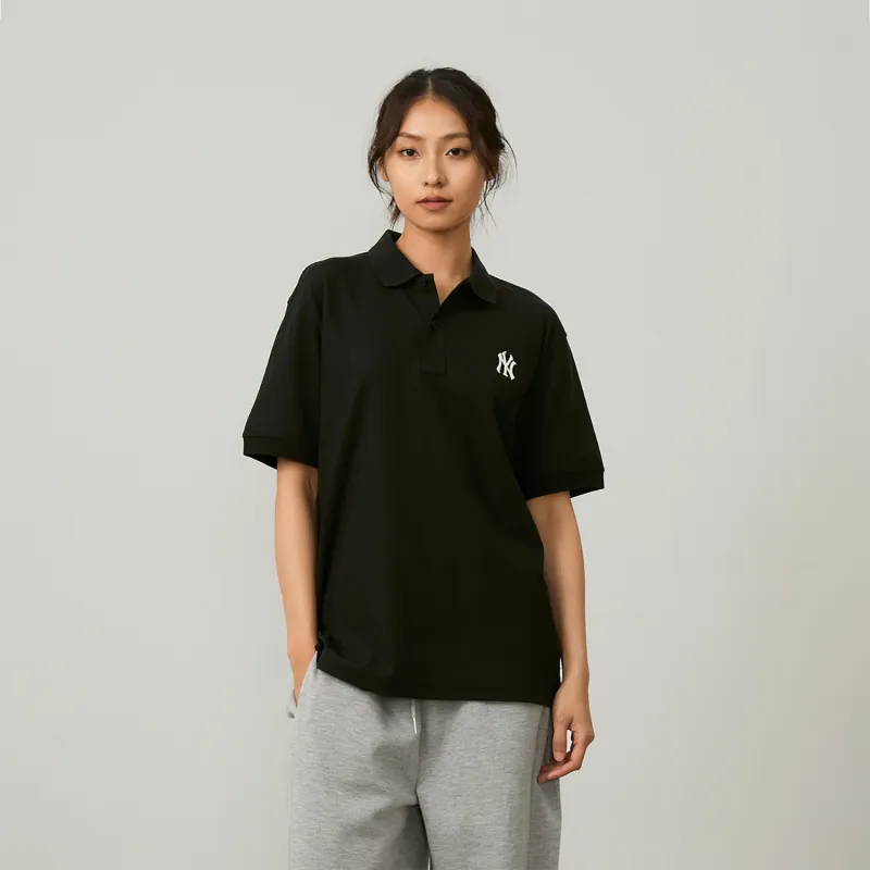 MLB New York Yankees MLB Basic Logo SS24 Polo Shirt Unisex Black-2