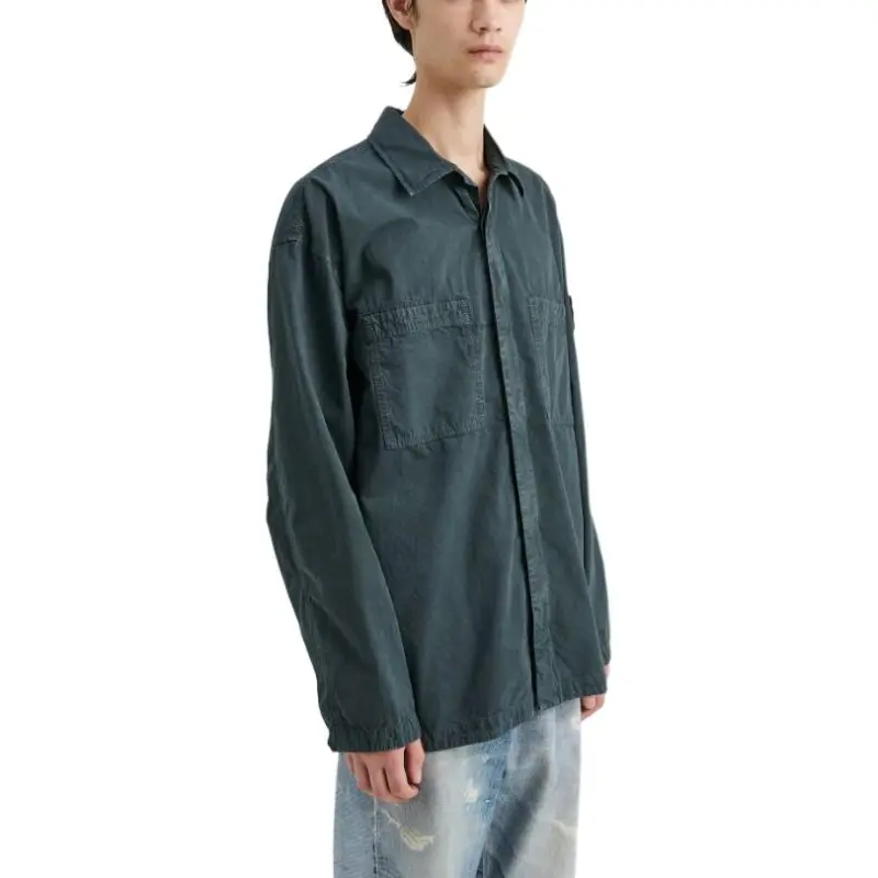 STONE ISLAND FW23 Shirt Men's Lead Gray-4