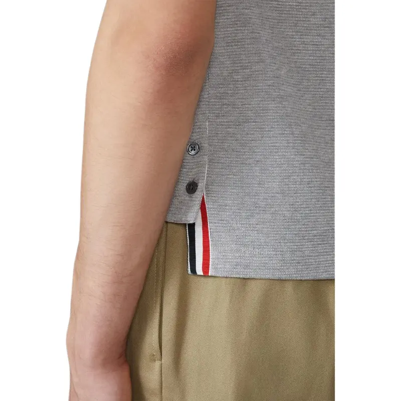 THOM BROWNE RWB stripe Cotton T shirt-3