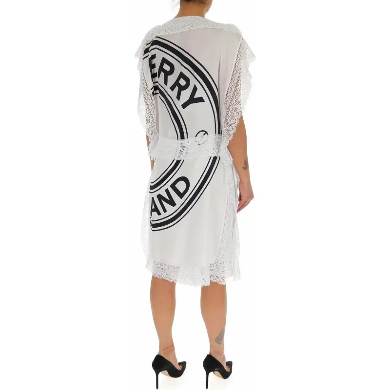 Burberry Lace Detail Logo Graphic Dress-2