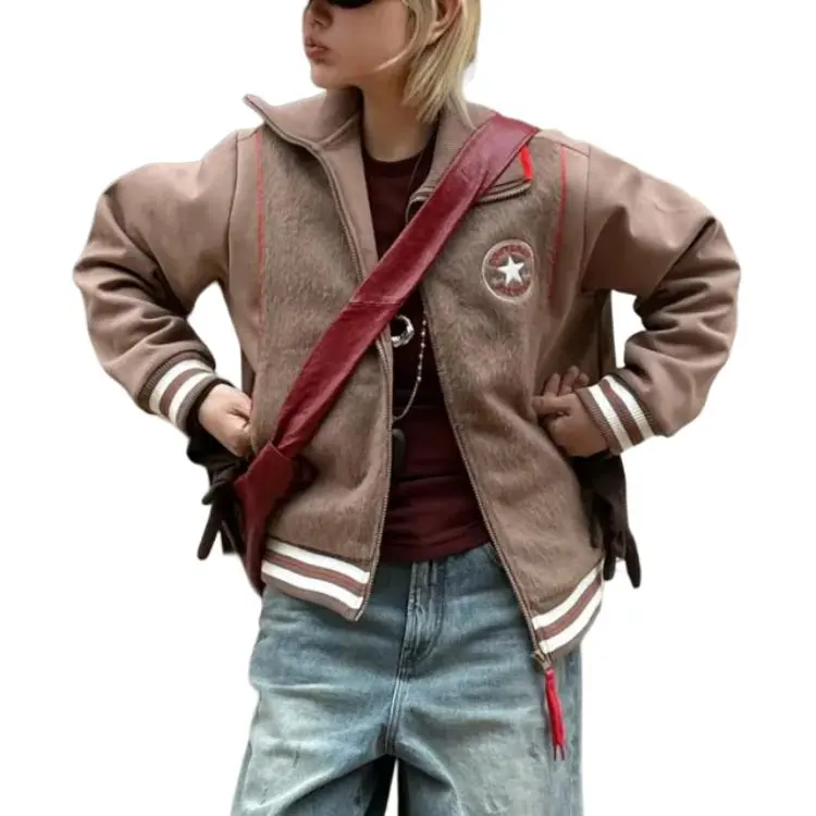 Converse CHUCK TAYLOR Jacket Women's Brown-5