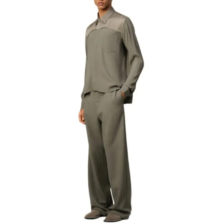 AMIPARIS Paris Ami De Coeur Long Sleeved Plain Shirt-3