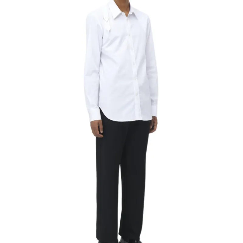 Alexander McQueen Harness Long Sleeved Buckle Shirt-3