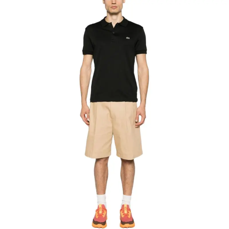 LACOSTE Logo patch Jersey Polo Shirt-3