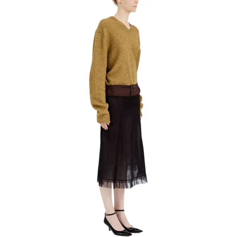 Maison Margiela Midi Skirt Black/Brown-4