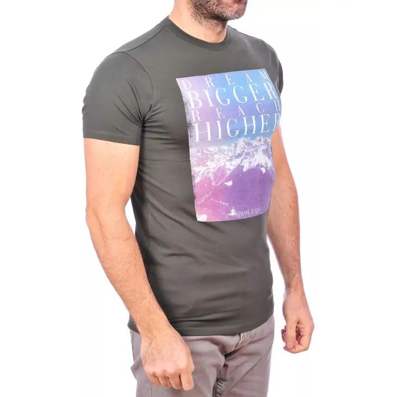 ARMANI JEANS T Shirt Men's Green-2