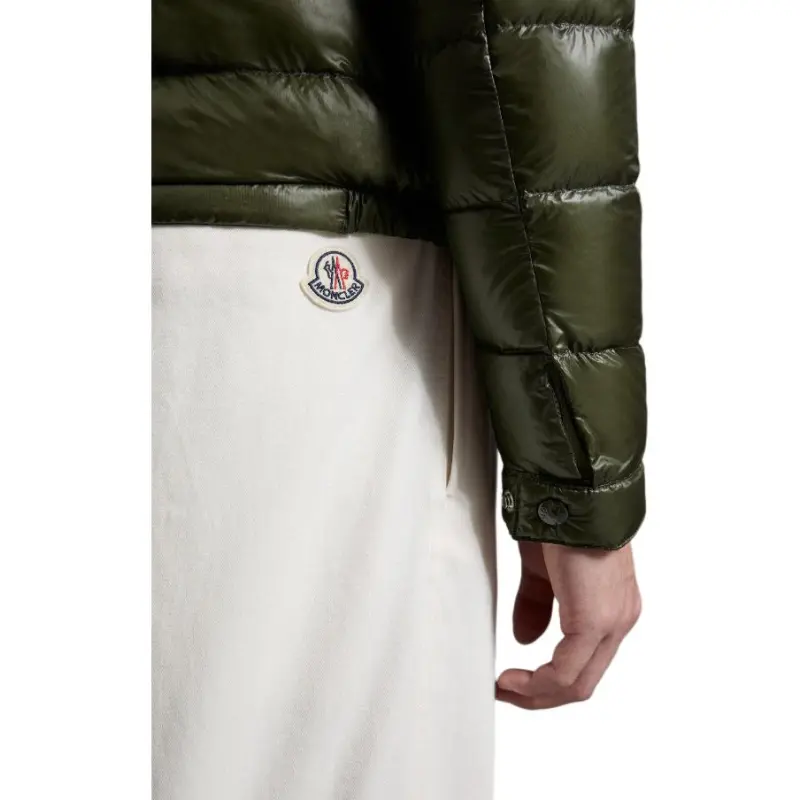Moncler Down Jacket Coat Men's Olive Green-5