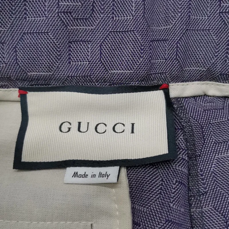 GUCCI Casual Pants Men Gray Purple-2