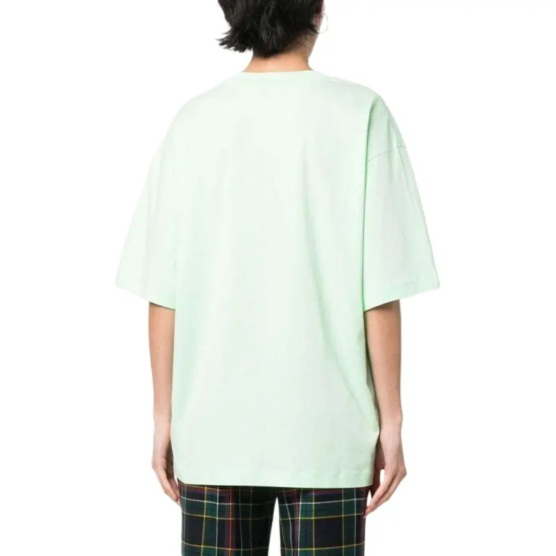 MARNI Drop Shoulder Sleeve T Shirt Women's Green-3