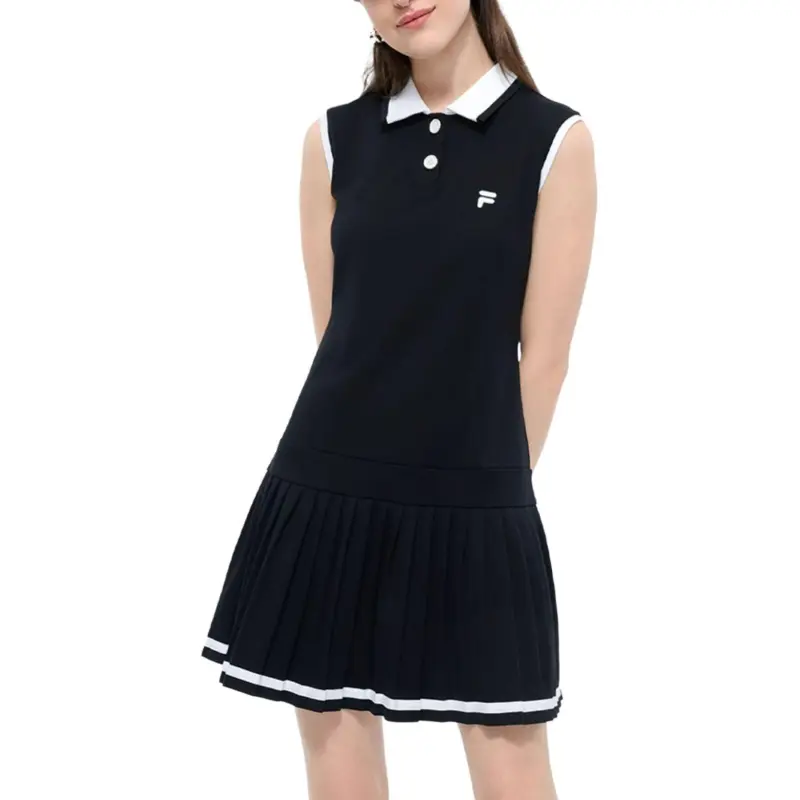 FILA FUSION FUSION LIFEFOB SS25 Sleeveless Dress Women's Jet Black-1