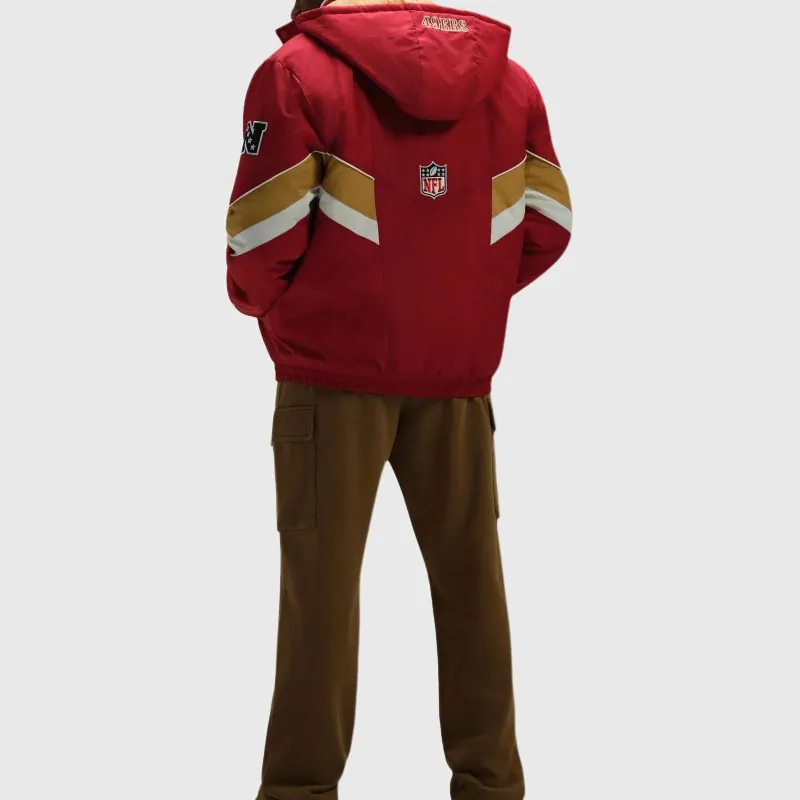 Ovo X NFL San Francisco 49Ers Starter Sideline Puffer Jacket-3