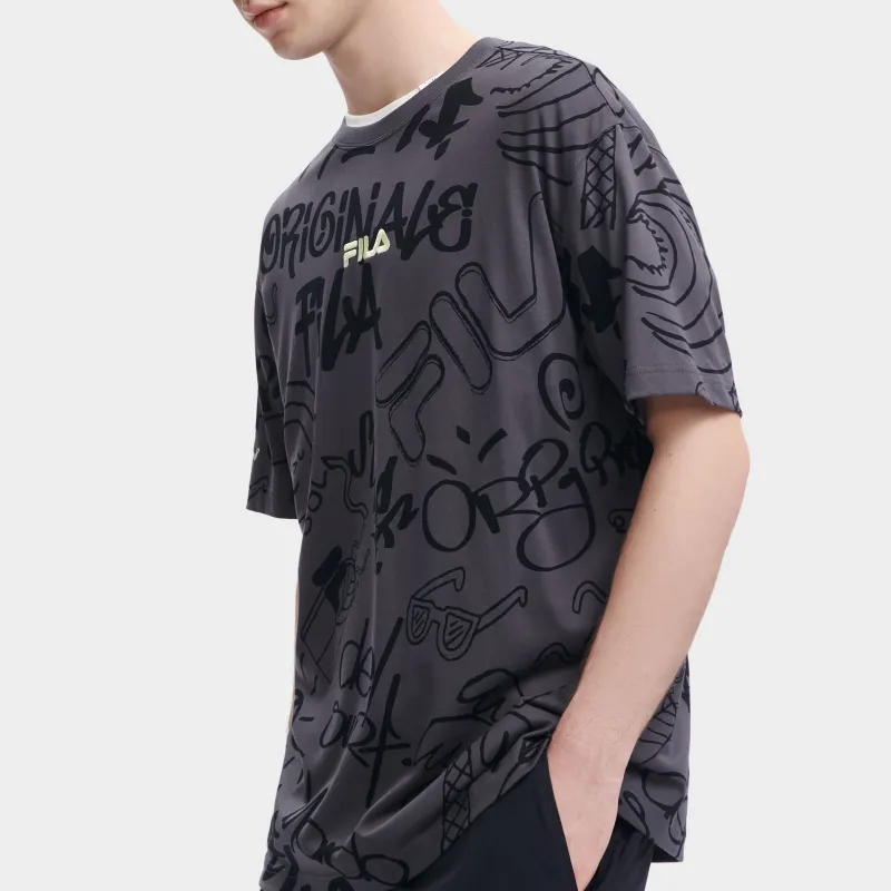 FILA SS23 T Shirt Men's All Over Print-3