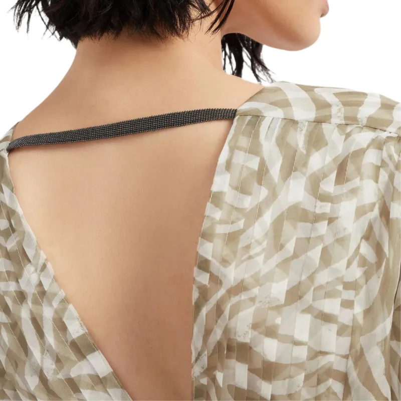 Brunello Cucinelli Printed Silk Dress-5