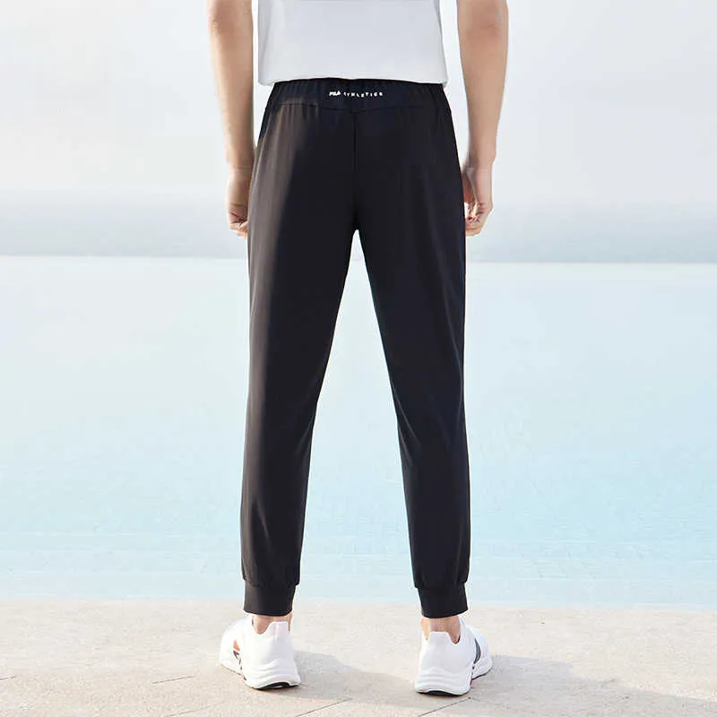 FILA Knitted Sweatpants Men's Pitch Black-4