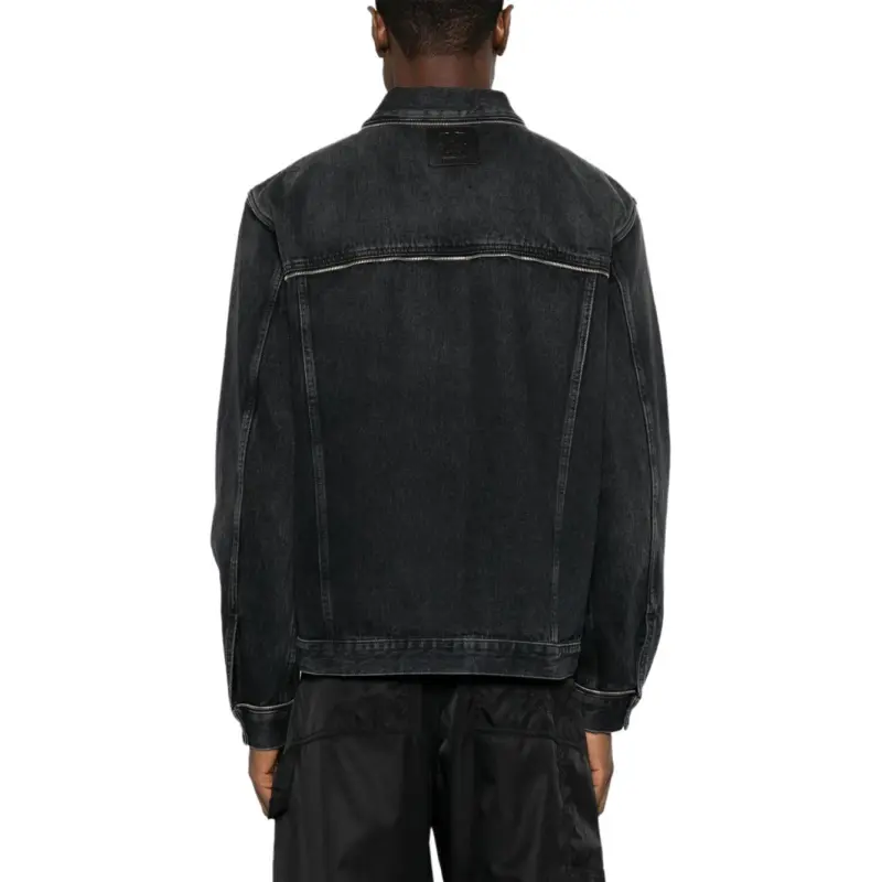 OFF WHITE Zip embellished Denim Jacket-3