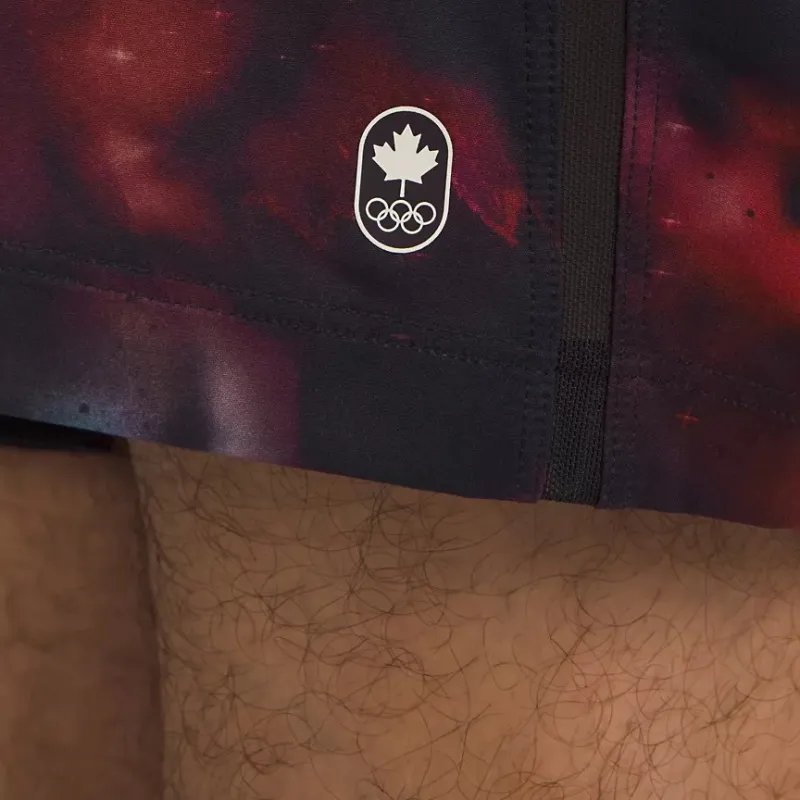 Lululemon Team Canada Collection Pace Breaker Lined COC Sports Shorts 5' Men's Guide Bright Light Mini Multicolor-2
