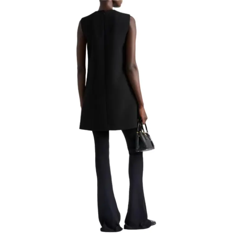 PRADA Sleeveless Dress Women's Black-2
